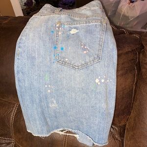 Ashley Stewart Jean Skirt . Never Worn .